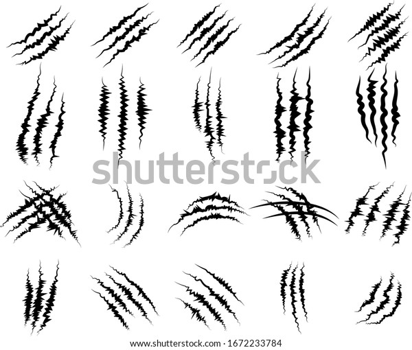 Claws Vector Set Collection Graphic Clipart Stock Vector (Royalty Free ...