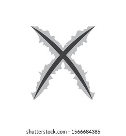 claw,scratches vector illustration design template