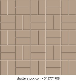  clay brick stone floor pattern, pavement design, vector