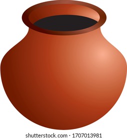 clay brown vector pot coreldraw