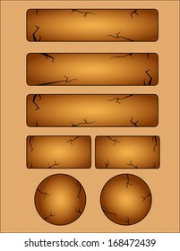 Clay buttons