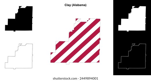 Mapa de Clay County (Alabama)