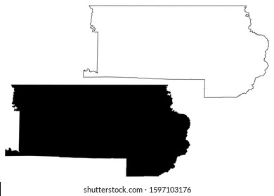 Clay County, Arkansas (U.S. county, United States of America,USA, U.S., US) map vector illustration, scribble sketch Clay map