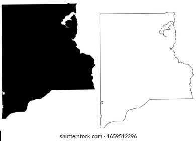 Clay County, Florida (U.S. county, United States of America,USA, U.S., US) map vector illustration, scribble sketch Clay map