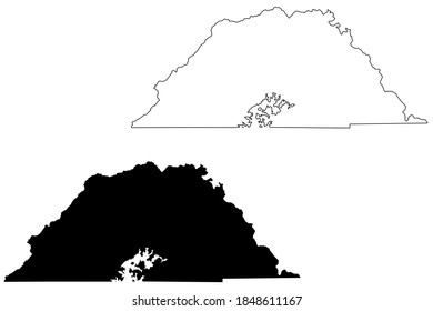 Clay County, North Carolina State (U.S. county, United States of America, USA, U.S., US) map vector illustration, scribble sketch Clay map