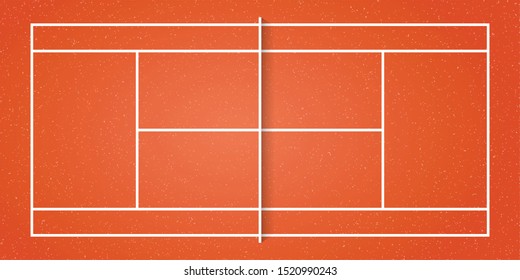 The Clay court is the standard regulation tennis court size used for court construction, training, learning, simulation, and competition.