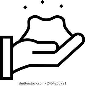 clay crafting icon. Thin linear style design isolated on white background