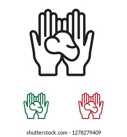 Clay crafting icon vector