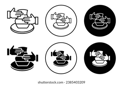 Clay crafting vector illustration set. Handicraft pottery icon. Making ceramic sculpture for UI designs. Suitable for apps and websites.