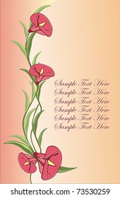 clay floral card