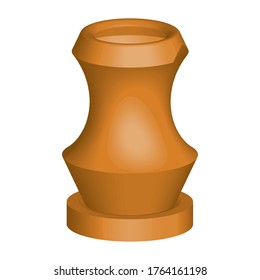 
clay flower pot 3D vintage vector clip art is the graphic arts,refers to pre-made images used to illustrate any medium. 