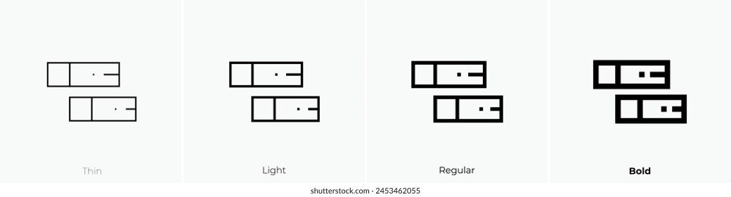 clay icon. Thin, Light Regular And Bold style design isolated on white background