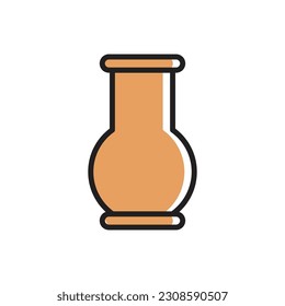 Clay Jar Icon Vector Illustration