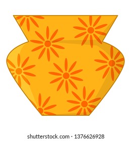clay jar isolated illustration on white background