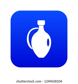 Clay jug icon digital blue for any design isolated on white vector illustration