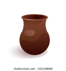 Clay jug vector illustration
