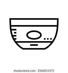 clay mask men cosmetic line icon vector. clay mask men cosmetic sign. isolated contour symbol black illustration