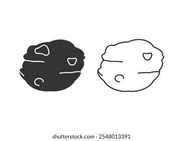Ton, Materialsymbol. Vektorgrafik.