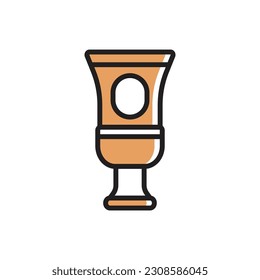 Clay Paint Icon Vector Illustration