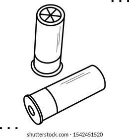 Clay Pigeon bullets  line art icon.  Black  aesthetic contour. Bullet, Bullets, Clay Pigeon, Shooting