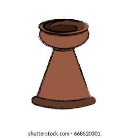 Clay pot isolated