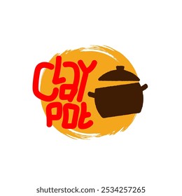 Clay Pot Restaurant Food Logo