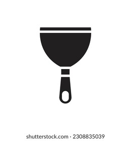 Clay Scraper Filled Icon Vector Illustration