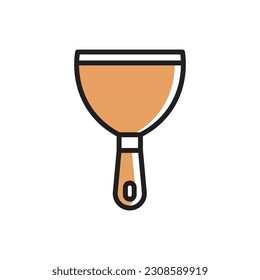 Clay Scraper Icon Vector Illustration