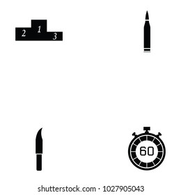clay shooting icon set