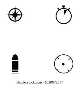 clay shooting icon set