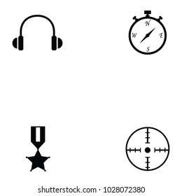 clay shooting icon set