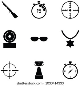 Clay Shooting Icon Set