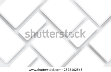 Clay Smartphone And Clay Tablets, Blank Screens For Your Mobile Designs. Vector Illustration