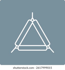 Clay Triangle vector icon. Can be used for printing, mobile and web applications.