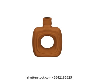 clay vase icon 3d illustration render