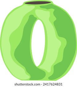 Clay Vase Letter Alphabet Vector Element