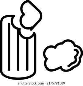 Diseño de iconos de línea de vector de clavija