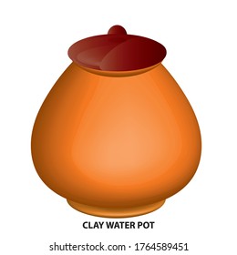 clay water pot 3D vintage vector clip art is the graphic arts,refers to pre-made images used to illustrate any medium. 