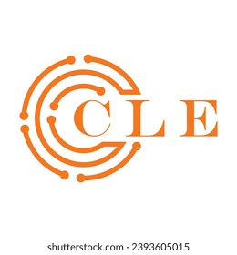 CLE letter design. CLE letter technology logo design on white background. CLE Monogram logo design for entrepreneur and business