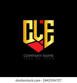 CLE letter logo abstract design. CLE unique design. CLE.
