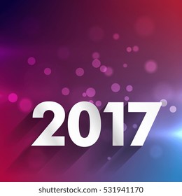 clean 2017 background for new year holidays