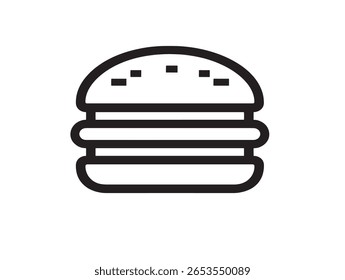 Limpar Vetor 2D Hamburger Menu Ícone Design