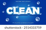 Clean 3d editable text effect template