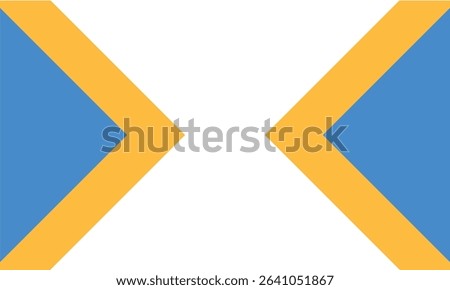 Clean abstract background featuring bold yellow and blue chevrons on a white canvas. Ideal for presentations, business templates, or digital media with a modern and professional look.