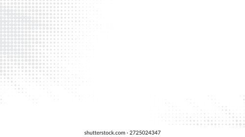Clean abstract background featuring bright white and soft gray fading halftone dots with a subtle gradient, creating a modern minimalist elegant texture for professional branding
