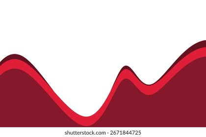 A clean, abstract background with flowing red and maroon waves at the bottom. Perfect for presentations, banners, or creative content needing a sophisticated touch.