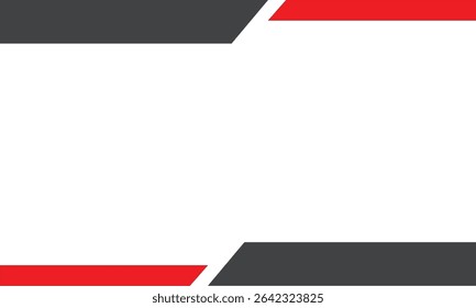 Clean abstract background with red and dark gray geometric accents on white space. Ideal for modern business cards, banners, templates, digital media, or professional corporate layouts.