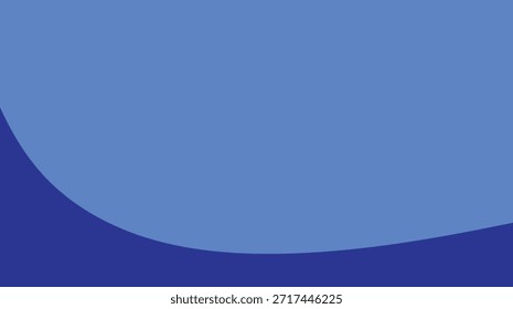 Diseño de fondo azul abstracto limpio con ondas suaves y una ilustración de textura de papel ligero para un concepto de cielo creativo en blanco