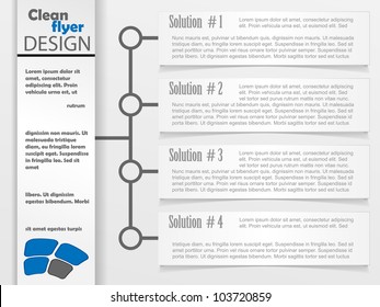 Diseño de volante abstracto limpio