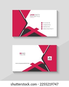 Clean, Abstract and Modern Business Card Template, Flat Visiting Design